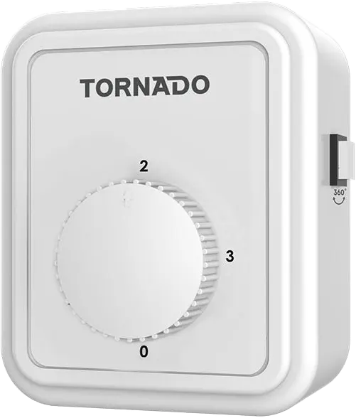 مروحة كاريوكا تورنيدو، 16 بوصة ،3 سرعات ،  أبيض، TOF-49Y