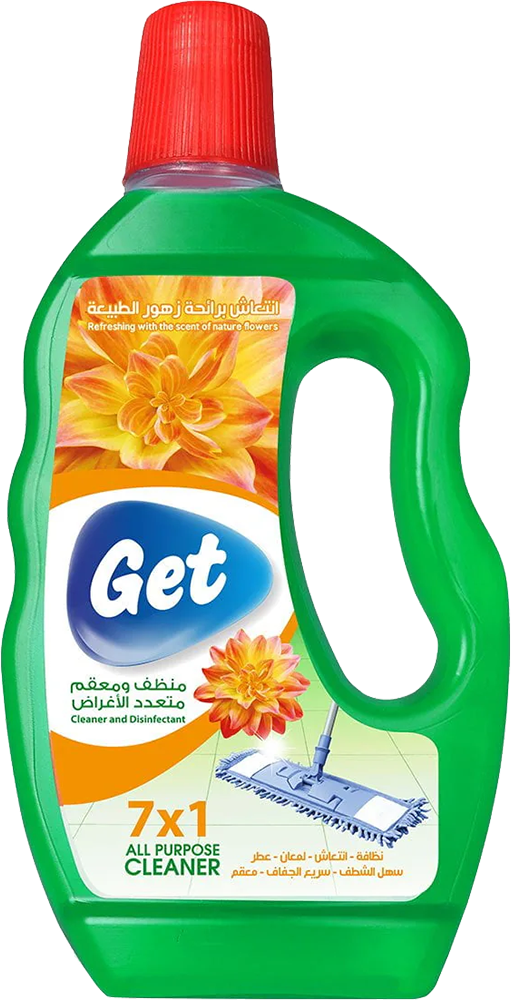 سائل جيت منظف ومعقم متعدد الأغراض ، برائحة زهور الطبيعة، 730 جرام