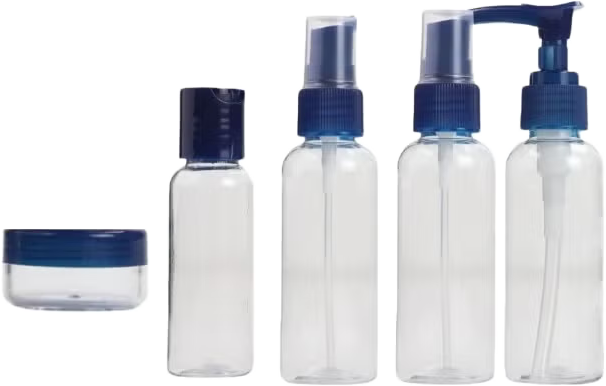 Makeup Organizer Spray Set, 5 Pieces, Clear, 204