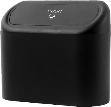 Car Trash Can, Plastic, Black