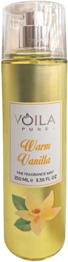 Voila Body Mist, Warm Vanill, 250ml, Gold
