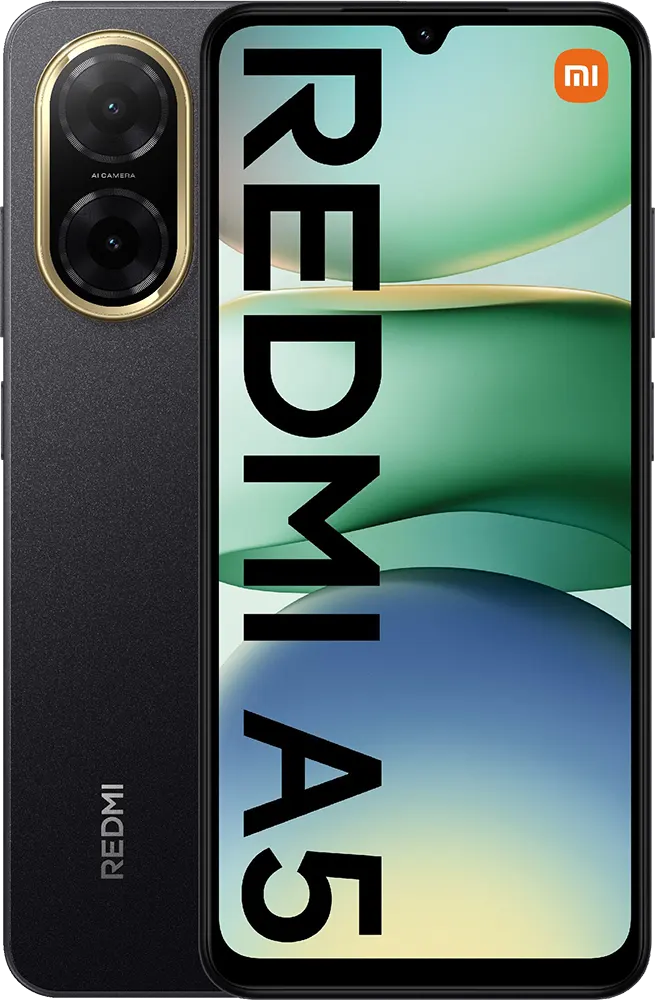 موبايل ريدمي A5 ثنائي الشريحة، ذاكرة 128 جيجابايت، رامات 4 جيجابايت، شبكة الجيل الرابع إل تي إي، أسود