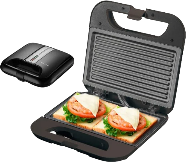 Sokany Sandwich Maker, 750 Watt, Grill, Black, SK-08067
