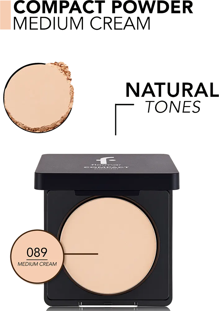 Flormar Compact Powder, 089 Medium Cream