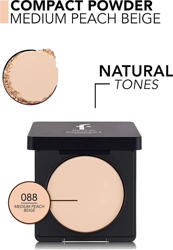Flormar Compact Powder, 088 Medium Peach Beige