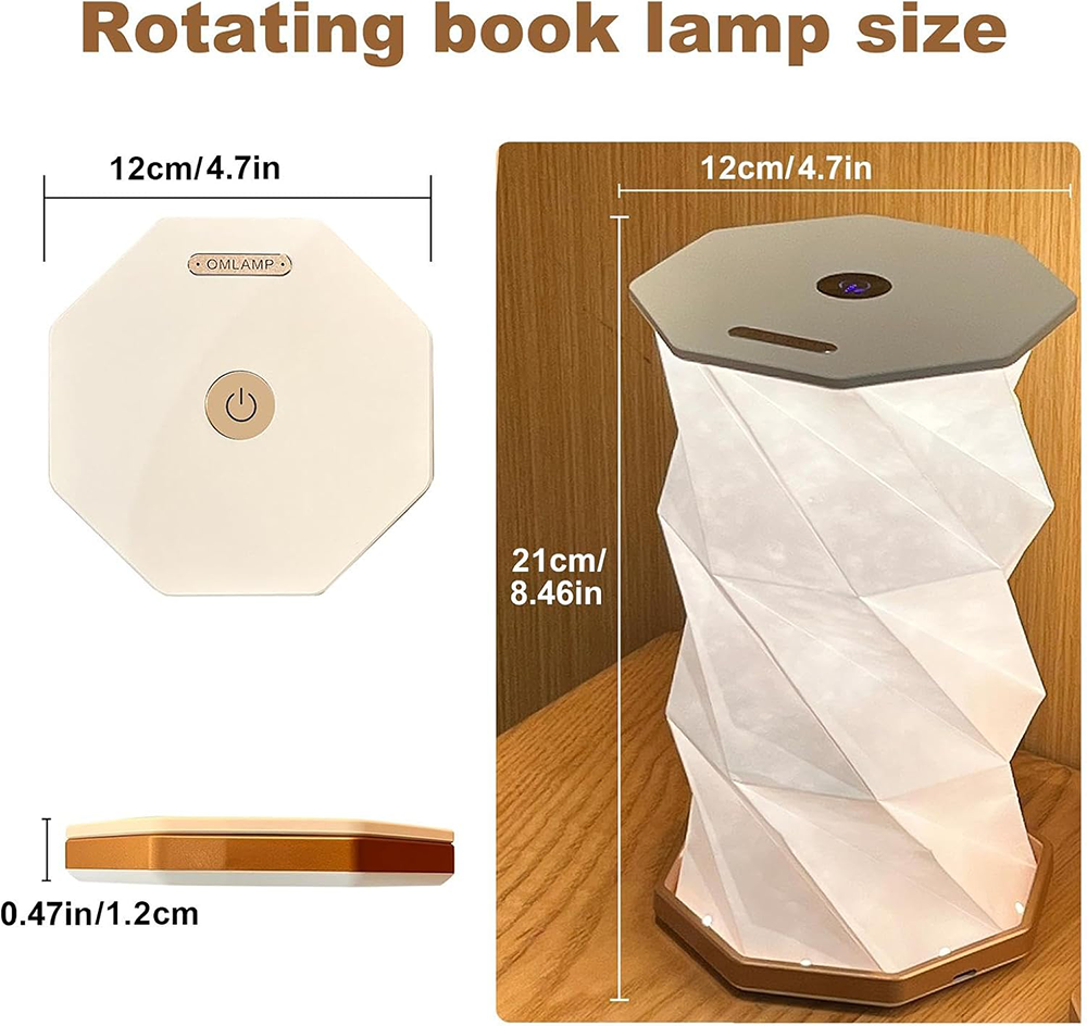 Desk Lamp, Touch Control, Foldable, LED Lighting, Rechargeable, White, 12-13