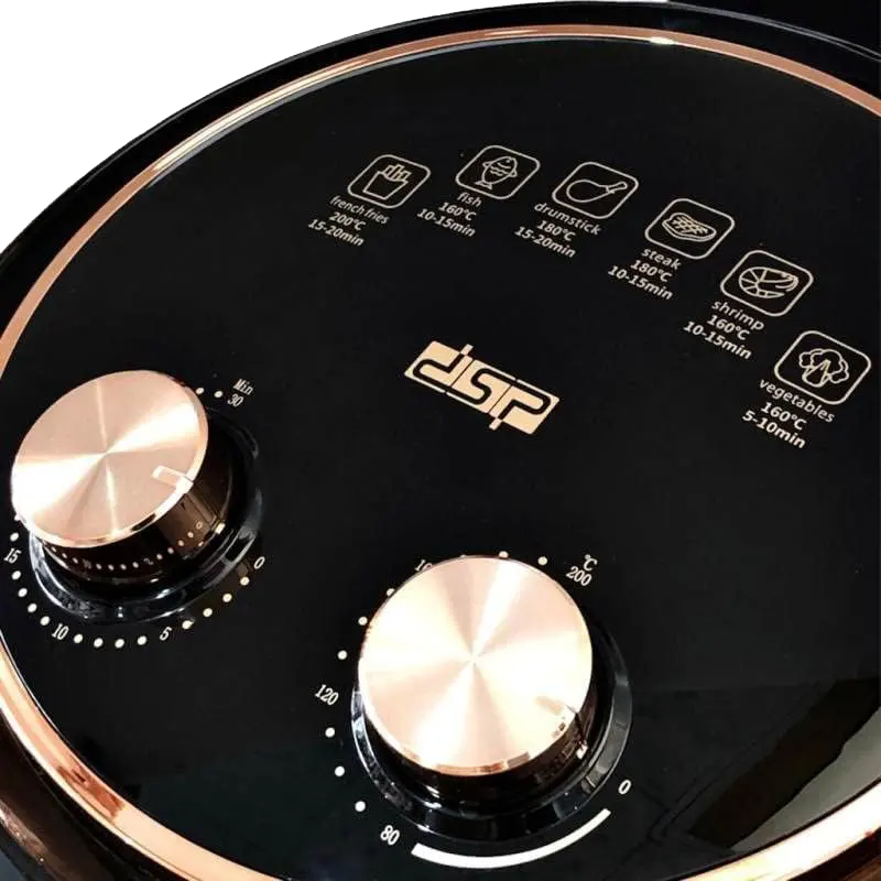 DSP Air Fryer, 1350W, 6Liter, Black, KB2122