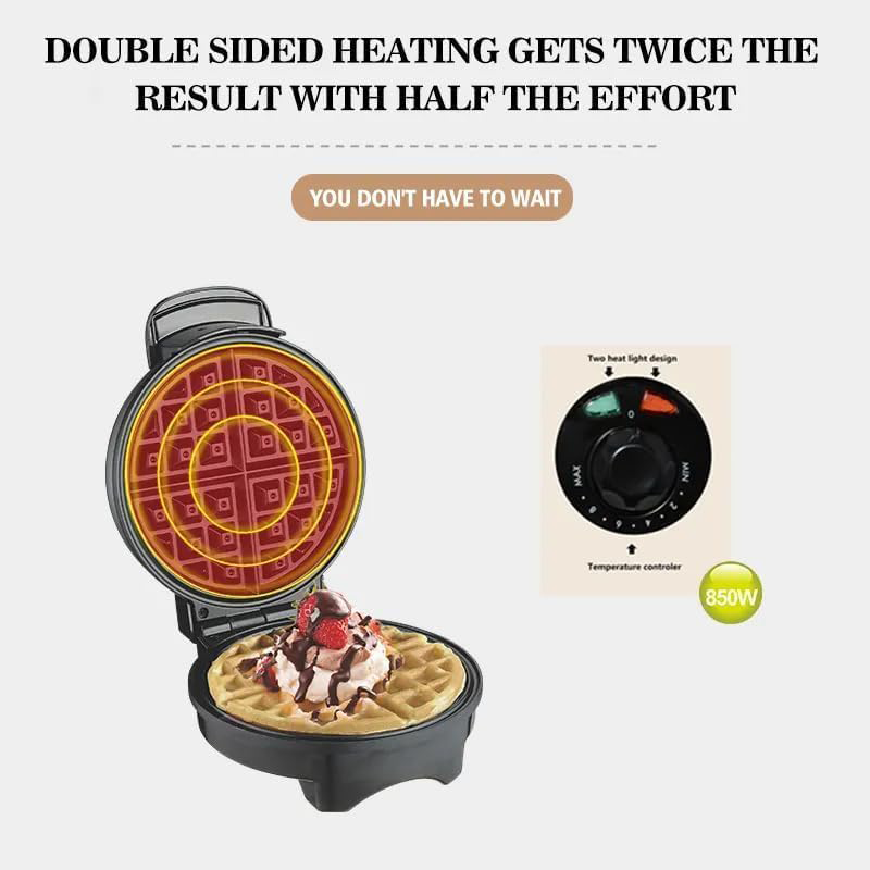 DSP Waffle Maker, 850 Watt, Black , KC1048