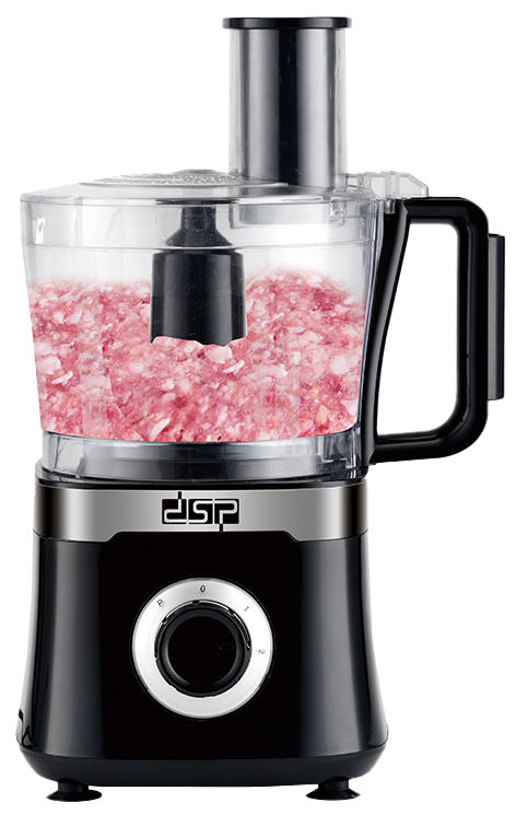 DSP food processor, 800 Watt, 1.5 Liter, two speeds, black, KJ3041
