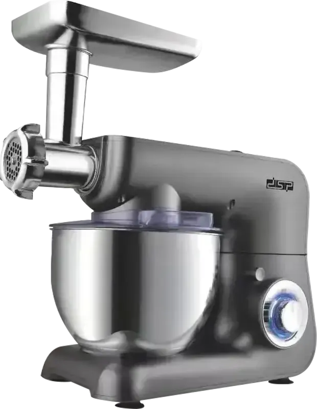 DSP Electric Mixer With Meat Grinder, 1000 Watt, 4 Litres, Grey, KM3042