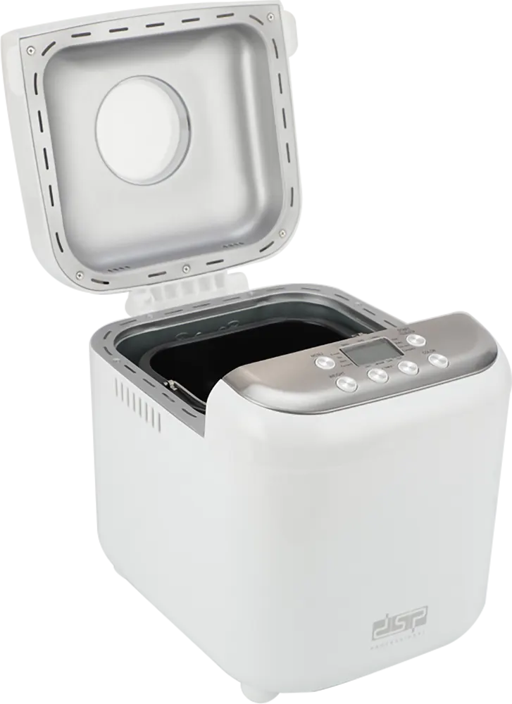 ماكينة صنع الخبز دي اس بي ، 600 وات، سعة حتى 1 كيلو ، شاشة رقمية ، ألمونيوم ، لون أبيض ، موديل KC3049