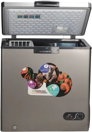 ديب فريزر افقي هامبورج ديفروست، ستانلس داخلى، موتور ال جى، فضي، CF270 SS