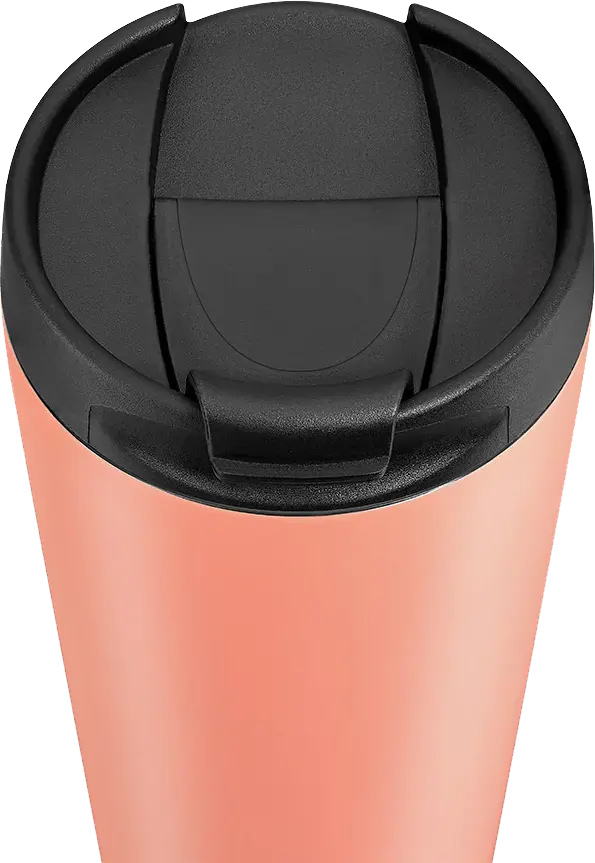 مج حراري تانك فليب كاب استانلس ستيل، 450 مللي، لون برتقالي