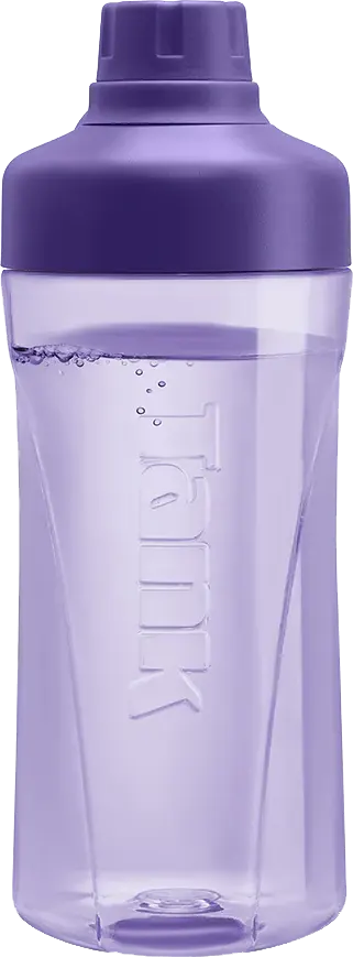 Tank Tritan transparent Bottle 550 ml, Purple
