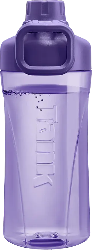 Tank Tritan transparent Bottle 550 ml, Purple