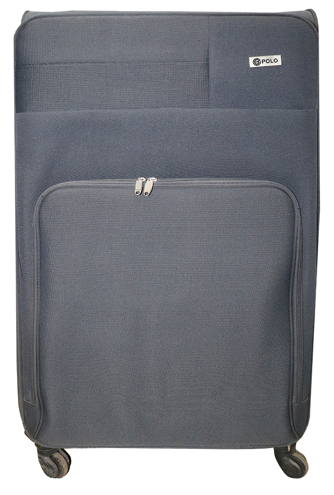 شنطة سفر بولو بوليستر ، مقاس 32 بوصة ، رصاصي