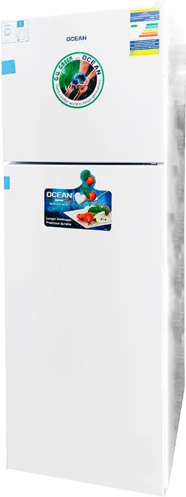 Ocean No Frost Refrigerator, 332 Liters, 2 Doors, White, Model OC400TNFSA
