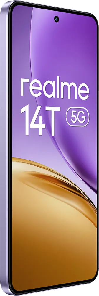 Realme 14T Dual SIM, 256GB Memory, 8GB RAM, 5G, Lighting Purple