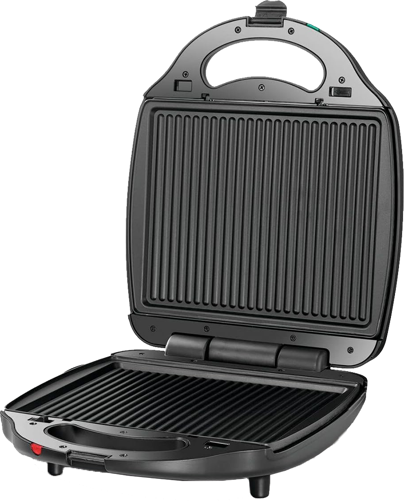 Black & Decker Sandwich and Waffle Maker, 1400 Watt, 3 in 1, Black, TS4130 (Anasia Warranty)