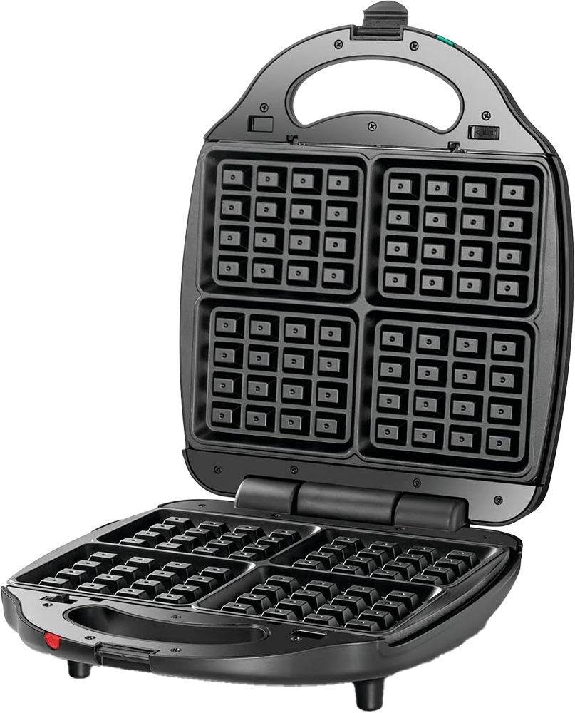 Black & Decker Sandwich and Waffle Maker, 1400 Watt, 3 in 1, Black, TS4130 (Anasia Warranty)