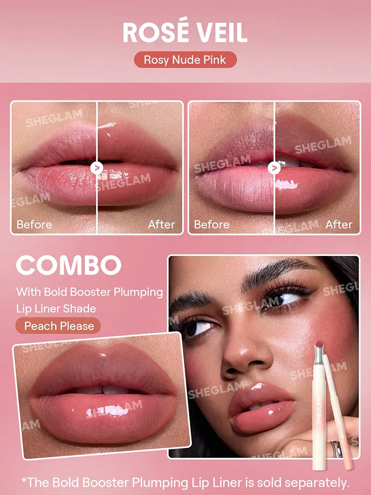 Sheglam Bold Booster Lip Plumper, Rose Veil