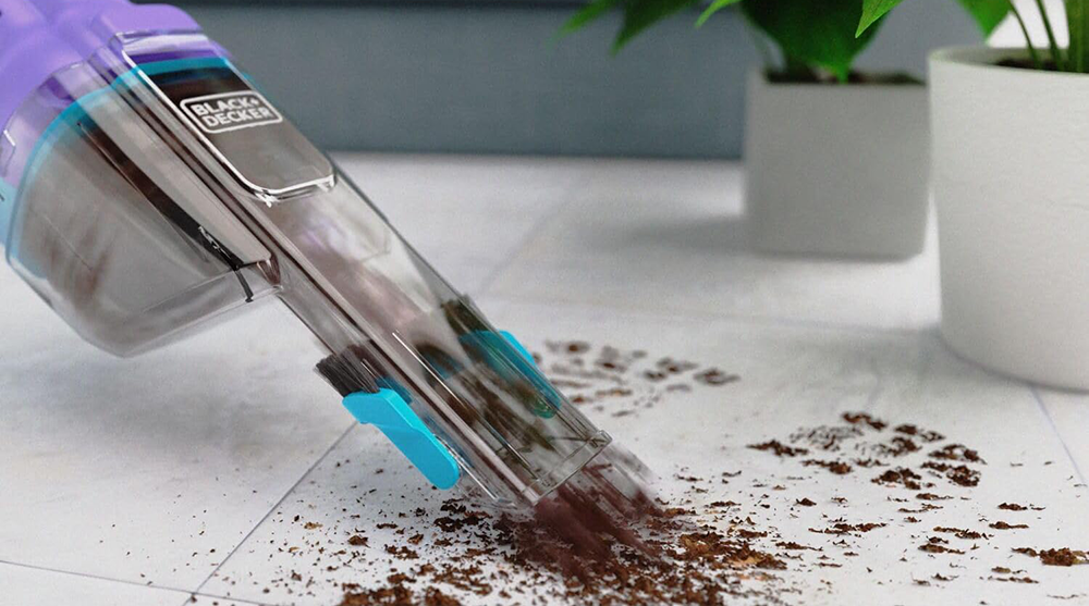 Black & Decker Cordless Handheld Vacuum Cleaner, 7.2V, 2Ah, Lithium Battery, 16W, Purple, NVD220BP (anasia Warranty)