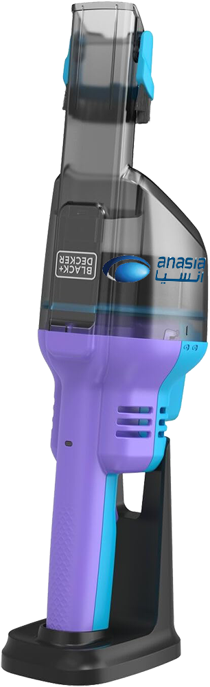 مكنسة كهربائية لاسلكية محمولة بلاك اند ديكر ، 7.2 فولت، 2 أمبير، بطارية ليثيوم ،16 وات، بنفسجي، NVD220BP( ضمان انسيا)