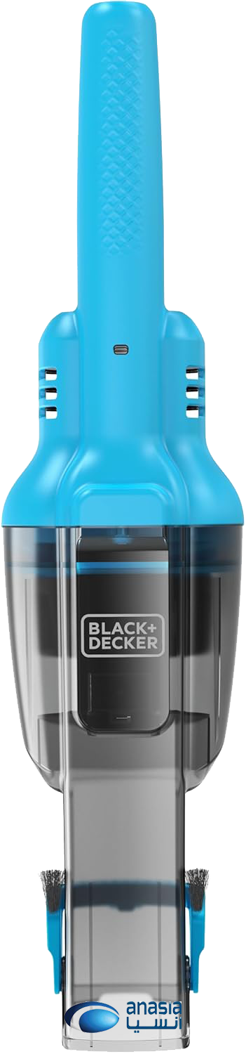 مكنسة كهربائية لاسلكية محمولة بلاك اند ديكر ، 7.2 فولت، 10.8 وات، فلتر فايبر، أزرق، NVD215J (بضمان أنسيا)