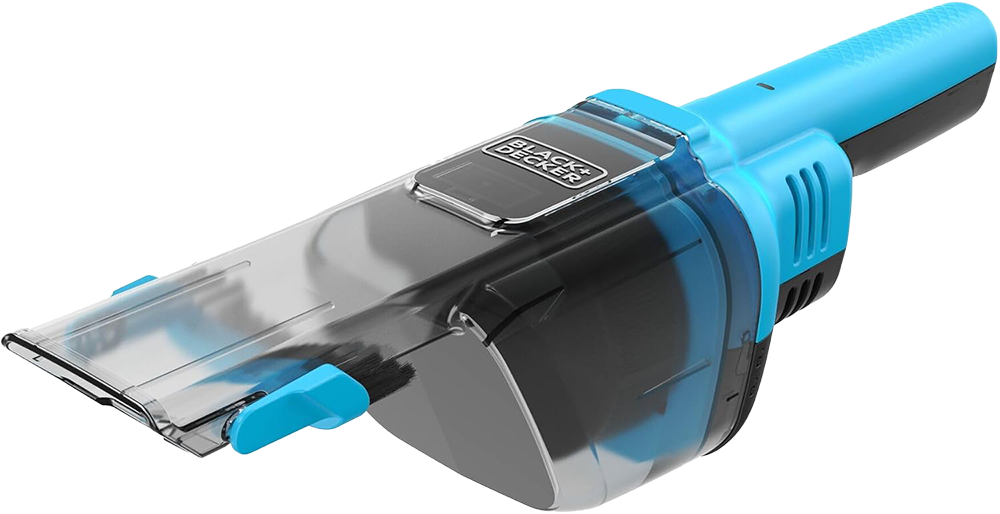 مكنسة كهربائية لاسلكية محمولة بلاك اند ديكر ، 7.2 فولت، 10.8 وات، فلتر فايبر، أزرق، NVD215J (بضمان أنسيا)