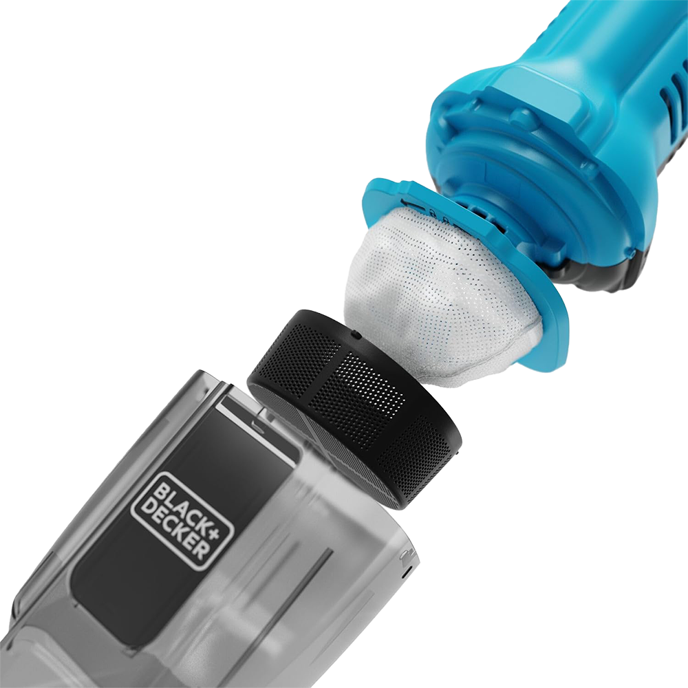 Black & Decker Cordless Handheld Vacuum Cleaner, 7.2V, 10.8W, Fiber Filter, Blue, NVD215J (Anasia Warranty)