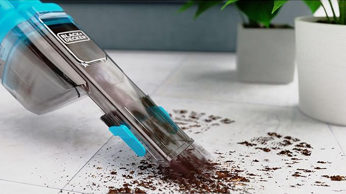 Black & Decker Cordless Handheld Vacuum Cleaner, 7.2V, 10.8W, Fiber Filter, Blue, NVD215J (Anasia Warranty)