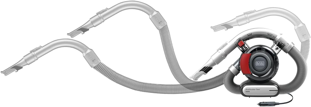 Black & Decker Handheld Vacuum Cleaner, 12V, 12.5W, 5ft Hose, Grey*Red, PD1200AV (Ansia Warranty)
