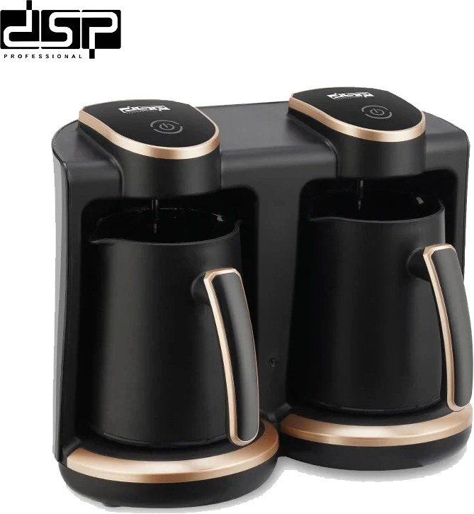 ماكينة صنع قهوة تركي دي اس بي ، 2 كوب ، 400+400 وات، أسود، KA3049