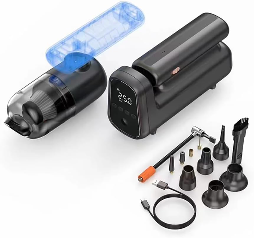 منفاخ هواء من ويوو ، 50 وات، متعدد الوظائف 5 في1 ، شاشة ديجيتال، أسود،  WI-AI002