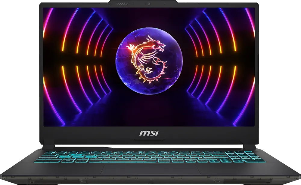 لابتوب msi سايبورج 15 A13UDX-1833XEG، معالج انتل ® كور™ I7-13620H، الجيل الثالث عشر، رامات سعة 16 جيجابايت، هارد ديسك SSD سعة 512 جيجابايت، بكارت شاشة NVIDIA® GeForce RTX™ 3050 سعة 6 جيجابايت GDDR6، شاشة FHD مقاس 15.6 بوصة، نظام تشغيل دوس، أسود