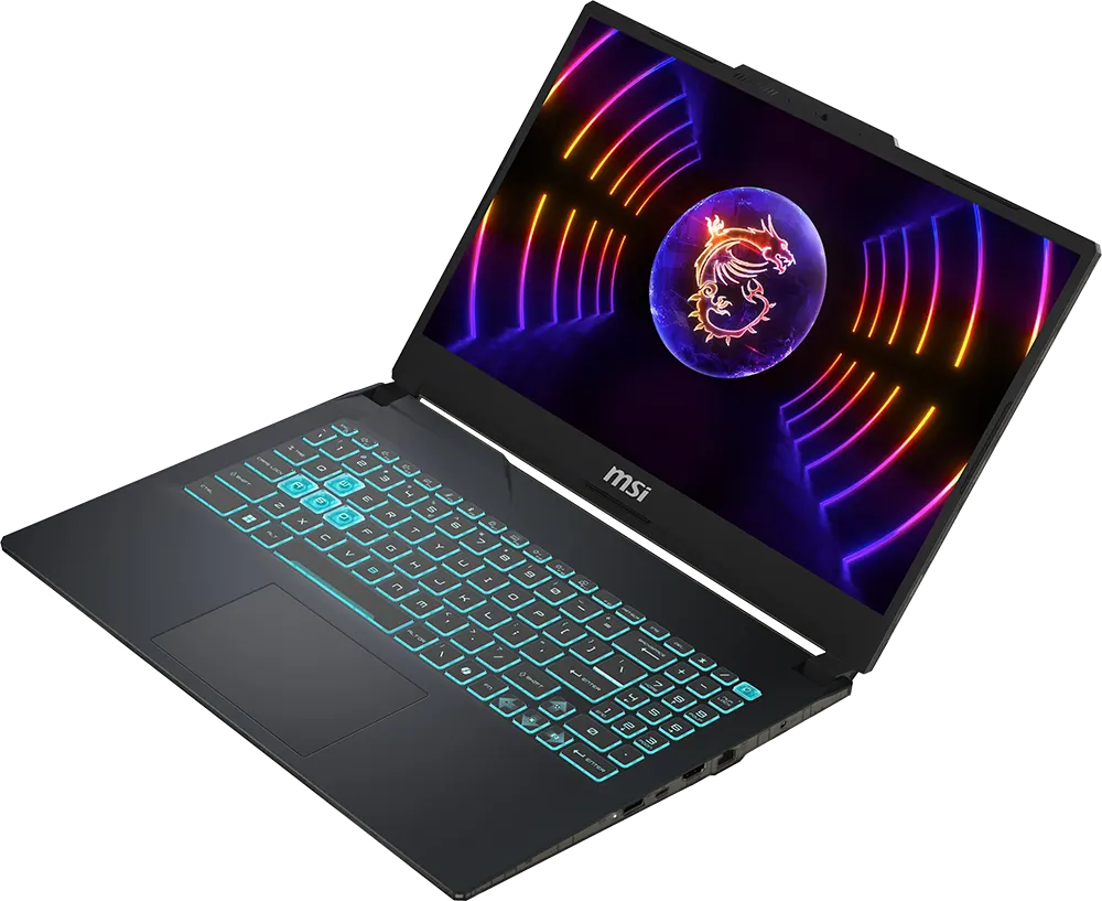 لاب توب للألعاب ام اس اي سايبورج 15 A13UDX-1833XEG، معالج انتل ® كور™ I7-13620H، الجيل الثالث عشر، رامات سعة 16 جيجابايت، هارد ديسك SSD سعة 512 جيجابايت، بكارت شاشة NVIDIA® GeForce RTX™ 3050 سعة 6 جيجابايت GDDR6، شاشة FHD مقاس 15.6 بوصة، نظام تشغيل دوس، أسود