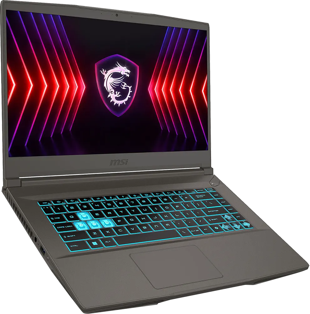 Laptop MSI Thin 15 B13VE-2614XEG, Intel® Core™ I7-13620H, 13th Gen, 16GB RAM, 512GB SSD Hard Disk, NVIDIA® GeForce RTX™ 4050 ,6GB GDDR6 Graphics Card, 15.6 Inch FHD Display, DOS, Gray