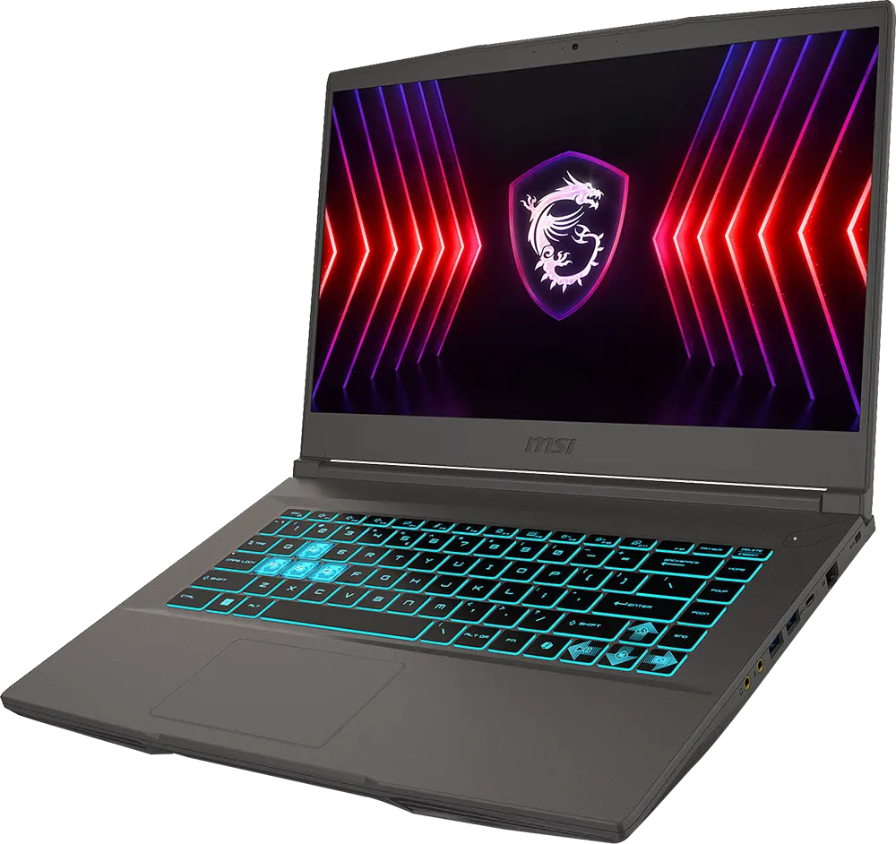 Laptop MSI Thin 15 B13VE-2614XEG, Intel® Core™ I7-13620H, 13th Gen, 16GB RAM, 512GB SSD Hard Disk, NVIDIA® GeForce RTX™ 4050 ,6GB GDDR6 Graphics Card, 15.6 Inch FHD Display, DOS, Gray