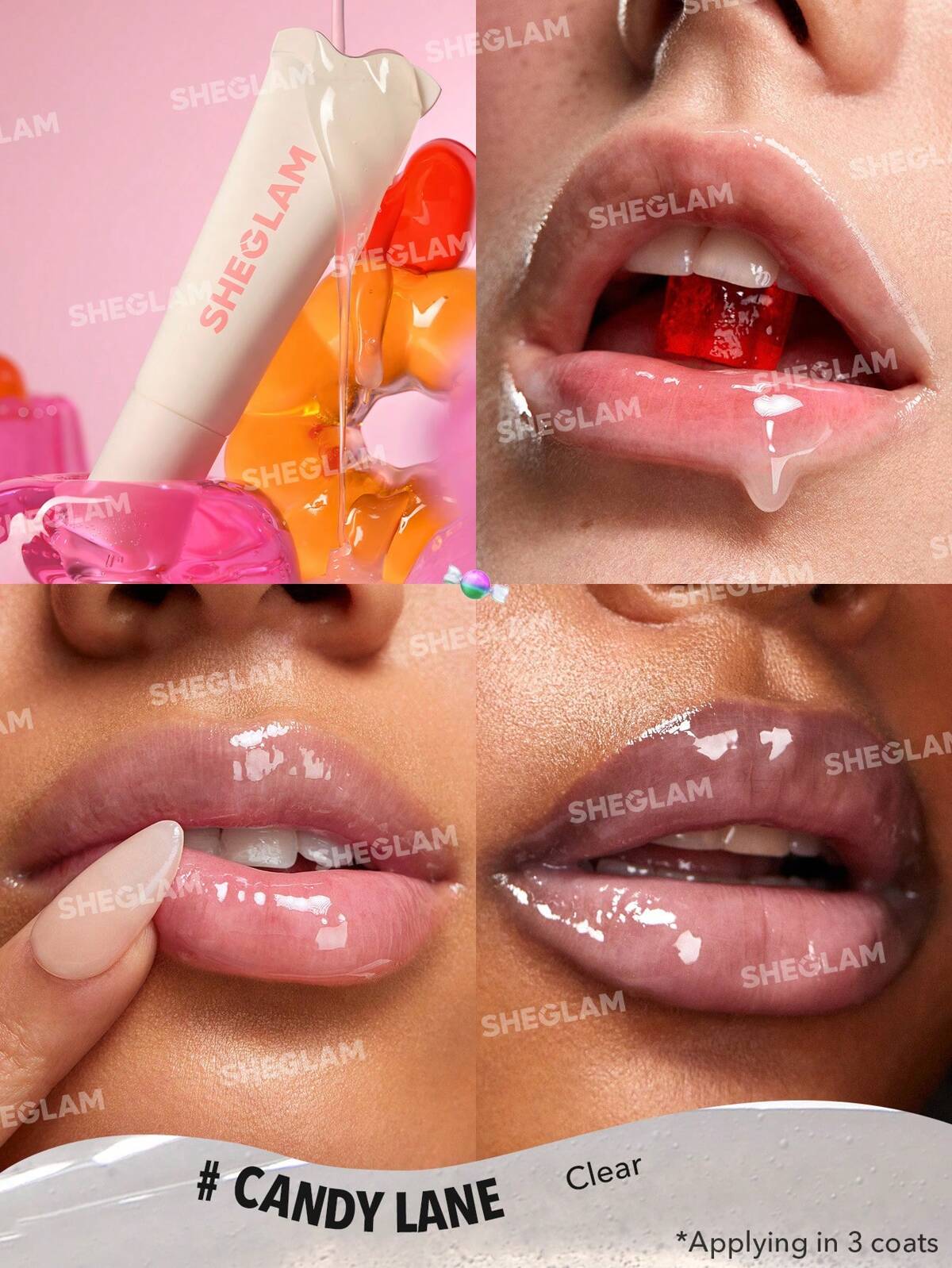 Sheglam Crystal Glaze Moisturizing Lip Care, Candy Lane