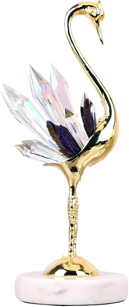 Crystal Swan Figurine, Small, Model ST940