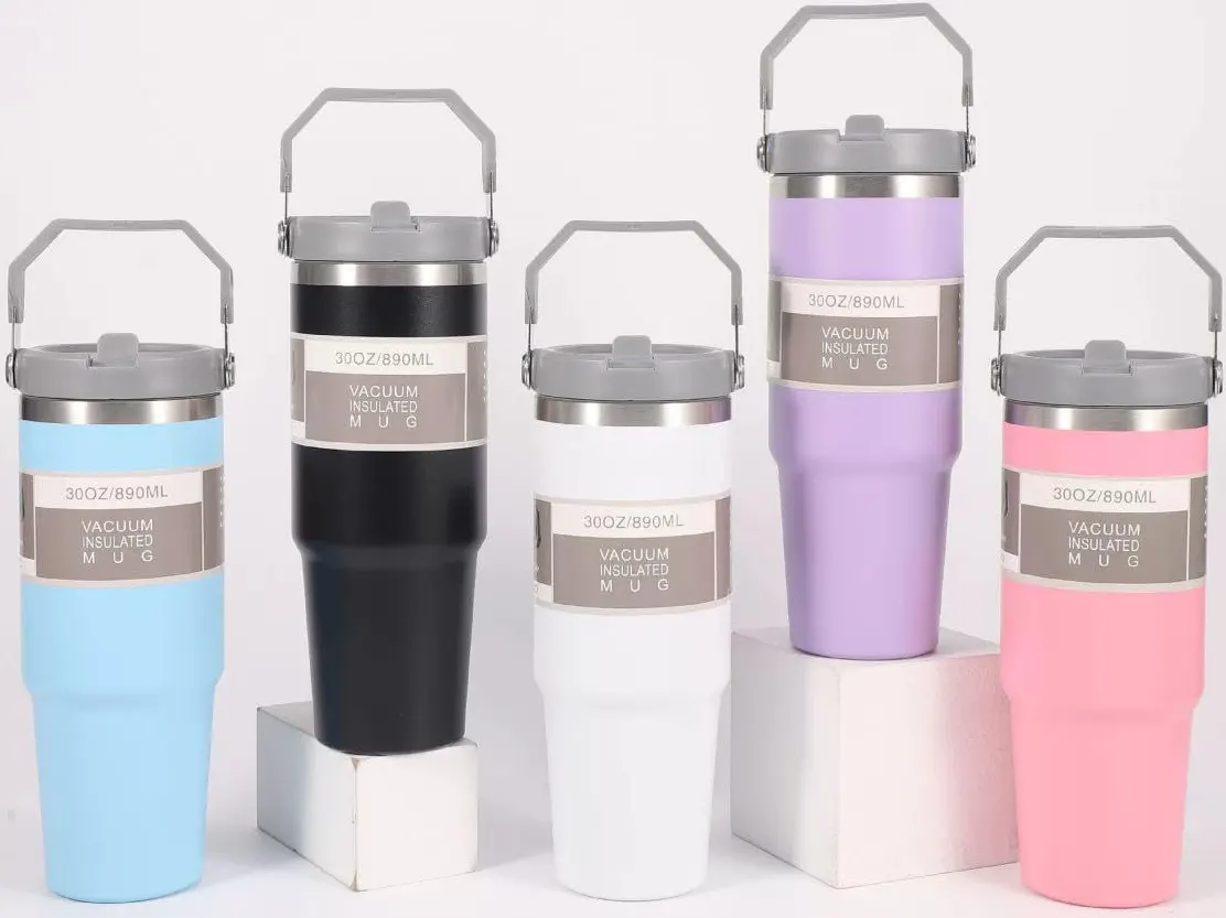 Stainless Steel Thermos Flask, 900ml, Assorted Colors, Model 2838