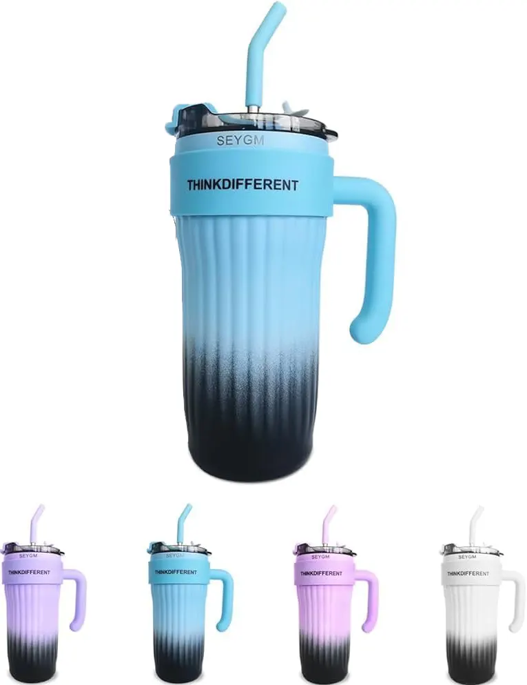 Stainless Steel Thermos Flask, 1.18L, Assorted Colors, Model 2845