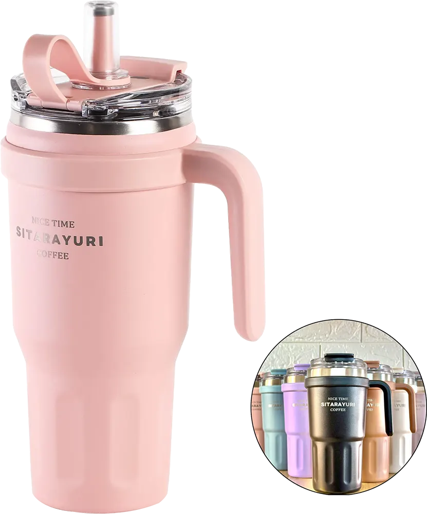 Stainless Steel Thermos Flask, 600ml, Assorted Colors, Model 2844