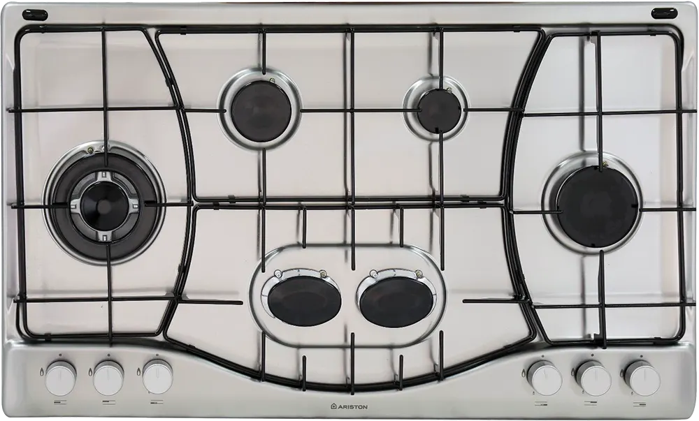 Ariston Built-In Hob, 90 cm, 6 Burners, Gas, Stainless, PHN961 TS-IX-A
