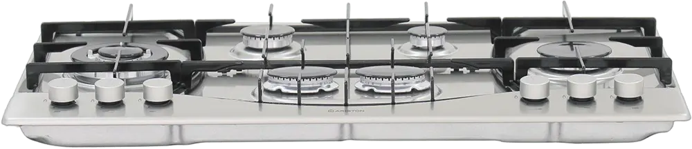 Ariston Built-In Hob, 90 cm, 6 Burners, Gas, Stainless, PHN961 TS-IX-A