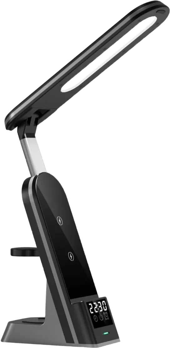 7-in-1 Dual Coil Max Wireless Charger, 15W, LED Flashlight, Black, H33