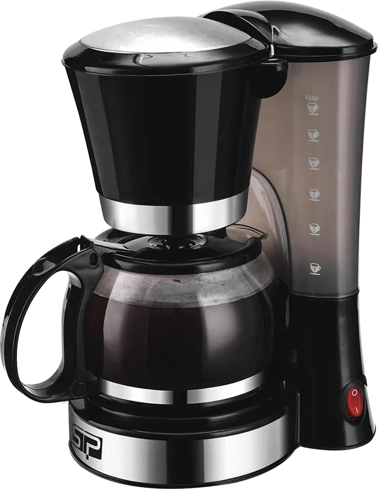 DSP Coffee Maker, 550 Watt, 6 Cup Capacity, Black, Model: KA3082