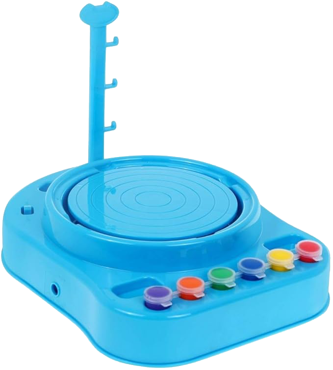 لعبة ماكينة صنع الفخار للأطفال، مع طين وادوات تلوين ، 2629-T27A