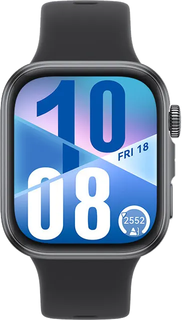 ساعة هواوي فيت 4 الذكية، شاشة أموليد مقاس 1.82 بوصة، حزام مطاطي فلوري، مقاومة للماء، لون أسود ،SYA-B09