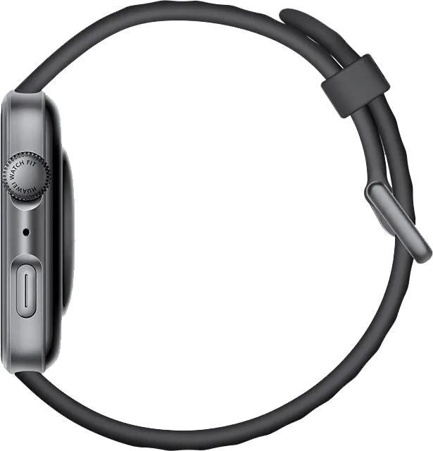 Huawei Fit 4 Smart Watch, 1.82-inch AMOLED Display, Fluorescent Rubber Strap, Water Resistant, Black, SYA-B09